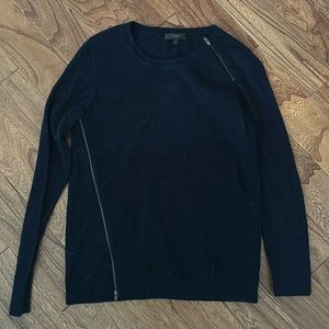 J crew wool navy sweater size s